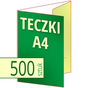 Teczki ofertowe A4 -  pakiet 500 szt.