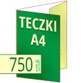 teczki ofertowe A4 z grzbietem - pakiet 750 szt