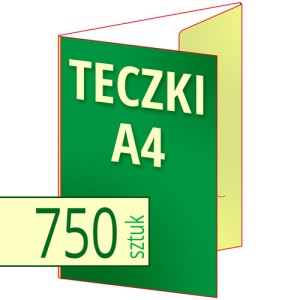 Teczki ofertowe A4 -  pakiet 750 szt.