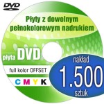 Płyty DVD + nadruk offset - pakiet 1.500 szt.