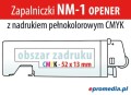 zapalniczki NM-1 OPENER (z otwieraczem) z nadrukiem pełnokolorowym CMYK - specyfikacja nadruku