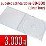 Pudełko CD-BOX (clear tray) - pakiet 3.000 szt.