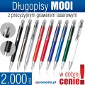 Długopisy metalowe MOOI z grawerem laserowym - komplet 2.000 szt.