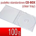 pudełko plastikowe do płyt CD, DVD - CD-BOX - clear tray
