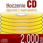 Tłoczenie CD + nadruk - pakiet 2.000 szt.