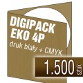 Digipacki 4P EKO - Kraftliner 300g, druk biały + full kolor CMYK - 1.500 szt.