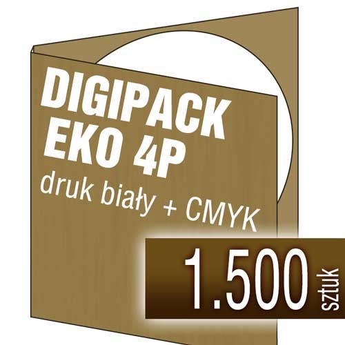 Digipacki 4P EKO - Kraftliner 300g, druk biały + full kolor CMYK - 1.500 szt.