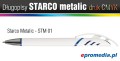 Długopisy STARCO METALIC z nadrukiem cyfrowym UV FULL KOLOR - kolorystyka STM 01