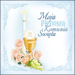 Koperta kartonowa - Pierwsza Komunia Święta - wzór PK 6010