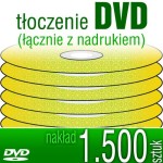 Tłoczenie DVD + nadruk - pakiet 1.500 szt.