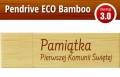Pendrive okolicznościowy drewniany - Pierwsza Komunia Święta - PK 6016 EKO BAMBOO