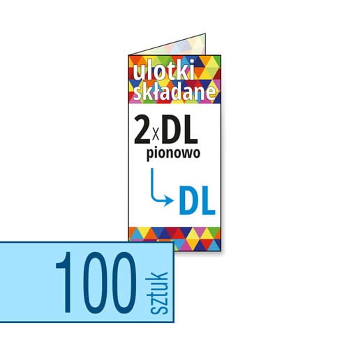 Ulotki składane 2xDL pionowo do DL w atrakcyjnej niskiej cenie