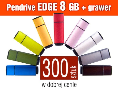Pendrive EDGE 8 GB z grawerem - komplet 300 szt.