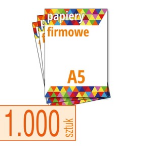 Papiery firmowe A5 - 1000 szt. 