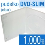 Pudełko DVD-SLIM clear - pakiet 1.000 szt.