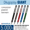 Długopisy metalowe GIANT z grawerem - komplet 5.000 szt.