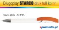 Długopisy STARCO WHITE z nadrukiem cyfrowym UV FULL KOLOR - kolorystyka STW 05