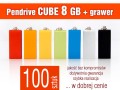 Pendrive CUBE 8 GB z grawerem - komplet 100 szt.