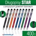 Długopisy metalowe STAR z grawerem laserowym - pakiet 400 szt.