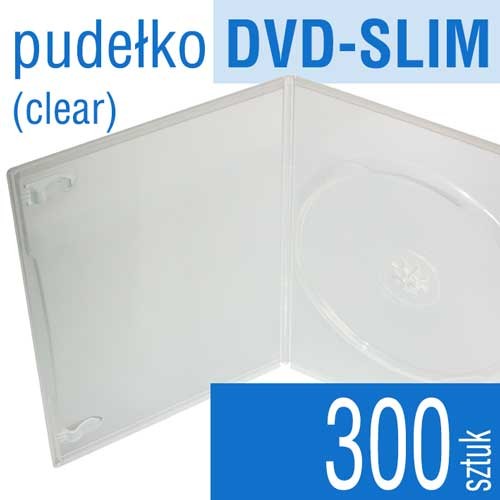 pudełko plastikowe DVD-SLIM - do płyt CD, DVD