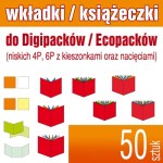 Wkładki, książeczki do digipacków / ecopaców - pakiet 50 szt.