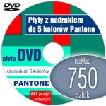 Płyty DVD + sitodruk (3-5 kol. Pantone) - pakiet 750 szt.