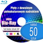 Płyty Blu-Ray + nadruk UV - pakiet 50 szt.
