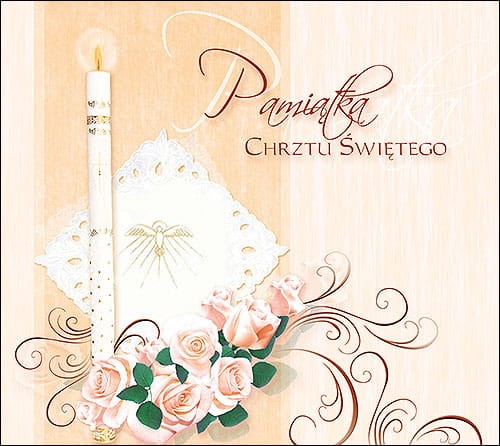 Opakowania okolicznościowe na pendrive i płyty - Digipack - Pamiątka Chrztu Świętego - CH 5001 D4P
