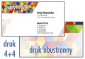 Wizytówki - zadruk 4+4 obustronny full kolor