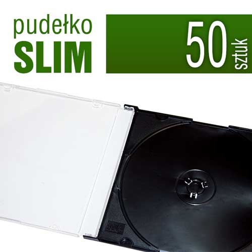 pudełko plastikowe SLIM do płyt CD, DVD