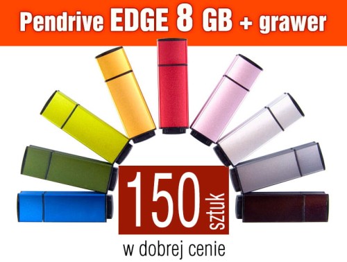 Pendrive EDGE 8 GB z grawerem - komplet 150 szt.