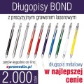Długopisy metalowe BOND z grawerem - ATRAKCYJNA CENA