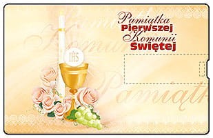 Pendrive okolicznościowy - Pierwsza Komunia Święta - PK 6009 PCC - awers