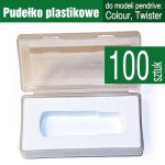 Pudełko plastikowe do pendriva COLOUR / TWISTER - pakiet 100 szt.