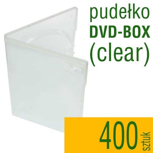 pudełko plastikowe DVD-BOX clear - do płyt CD, DVD