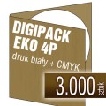 Digipacki 4P EKO - Kraftliner 300g, druk biały + full kolor CMYK - 3.000 szt.