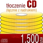 Tłoczenie CD + nadruk - pakiet 1.500 szt.