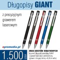 Długopisy metalowe GIANT z grawerem - komplet 1.500 szt.