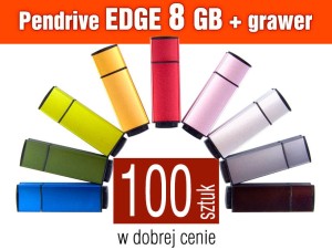 Pendrive EDGE 8GB z grawerem - pakiet 100 szt.