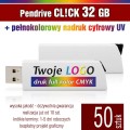 Pendrive CLICK 32 GB z nadrukiem full kolor - komplet 50 szt.
