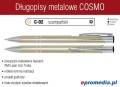 Długopisy metalowe COSMO z grawerem - kolor C-02 szampański