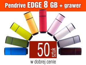 Pendrive EDGE 8GB z grawerem - pakiet 50 szt.