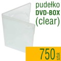 pudełko plastikowe DVD-BOX clear - do płyt CD, DVD
