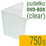 Pudełko DVD clear - pakiet 750 szt.