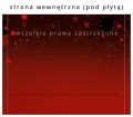 Płyty z kolędami w pudełku CD-BOX - inlay strona wewnętrzna (pod płytą) - wzór BK-452
