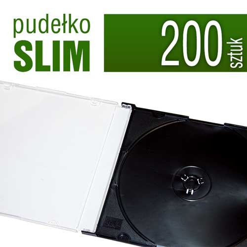 pudełko plastikowe SLIM do płyt CD, DVD