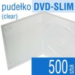Pudełko DVD-SLIM clear - pakiet 500 szt.