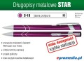 Długopisy metalowe STAR z grawerem laserowym - kolor S-18 jasna purpura
