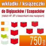 Wkładki, książeczki do digipacków / ecopaców - pakiet 750 szt.