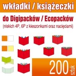 Wkładki, książeczki do digipacków / ecopaców - pakiet 200 szt.